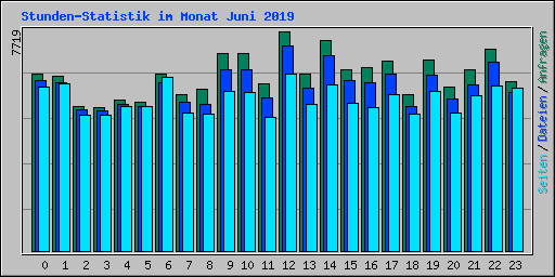 Stunden-Statistik im Monat Juni 2019