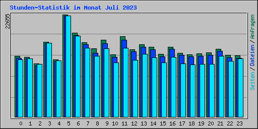 Stunden-Statistik im Monat Juli 2023