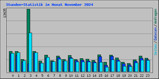 Stunden-Statistik im Monat November 2024