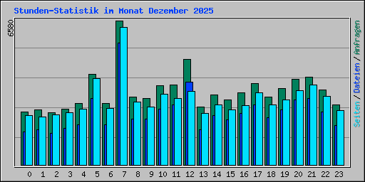 Stunden-Statistik im Monat Dezember 2025